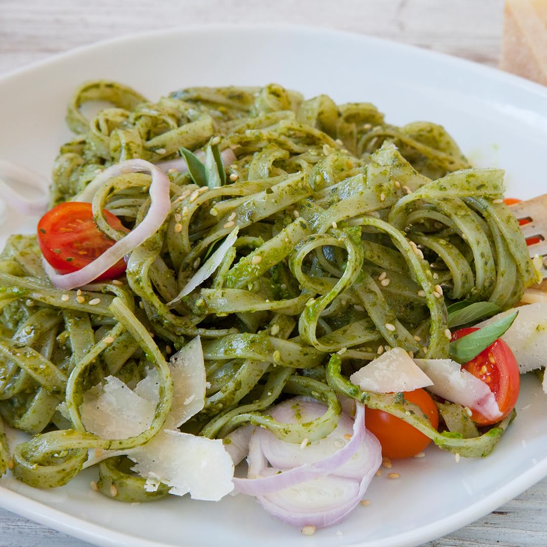A Taste of Thai noodles soaking up coconut curry sauce for rich flavor.