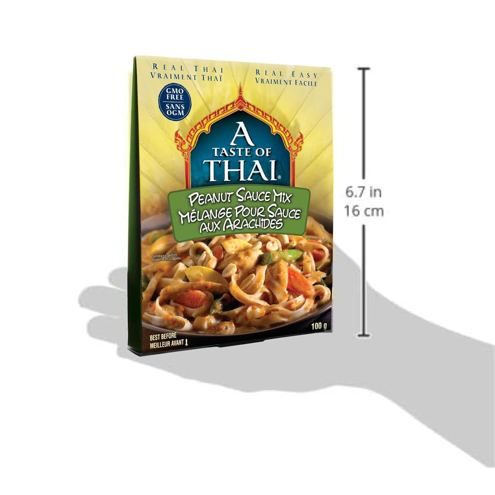 A Taste of Thai noodles stir-fry glazed with creamy peanut sauce