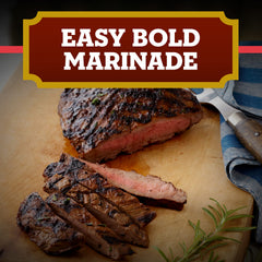 A.1. Chicago Steakhouse Marinade in marinating bowl infuses meat with peppery notes