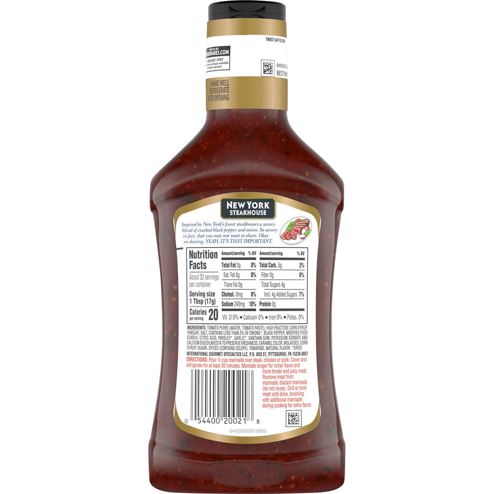 Serving plate featuring meat seasoned with A.1. Marinade