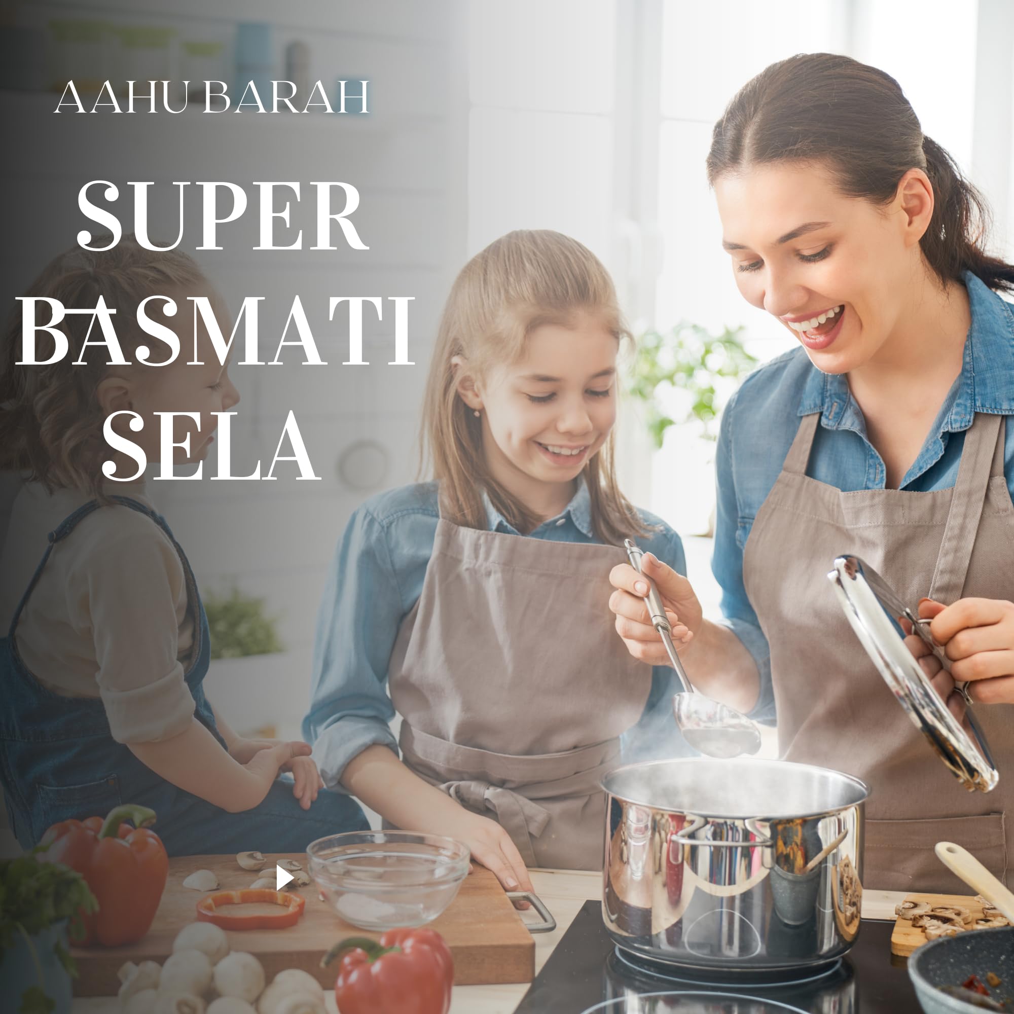 Aahu Barah Basmati Sela Rice pilaf-dish presentation reveals versatile flavors.