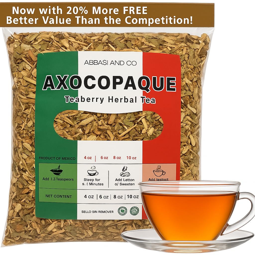 Abbasi & Co Tearberry Axocopaque tea leaves ready to brew a soothing, comforting cup.