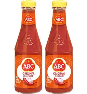 ABC Original Sambal bottle front view, ideal for spicing meals at home.