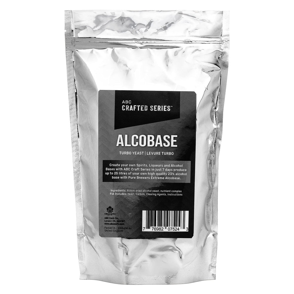ABC Cork Co. Turbo Yeast with included carbon and clearing agents for clean fermentation.