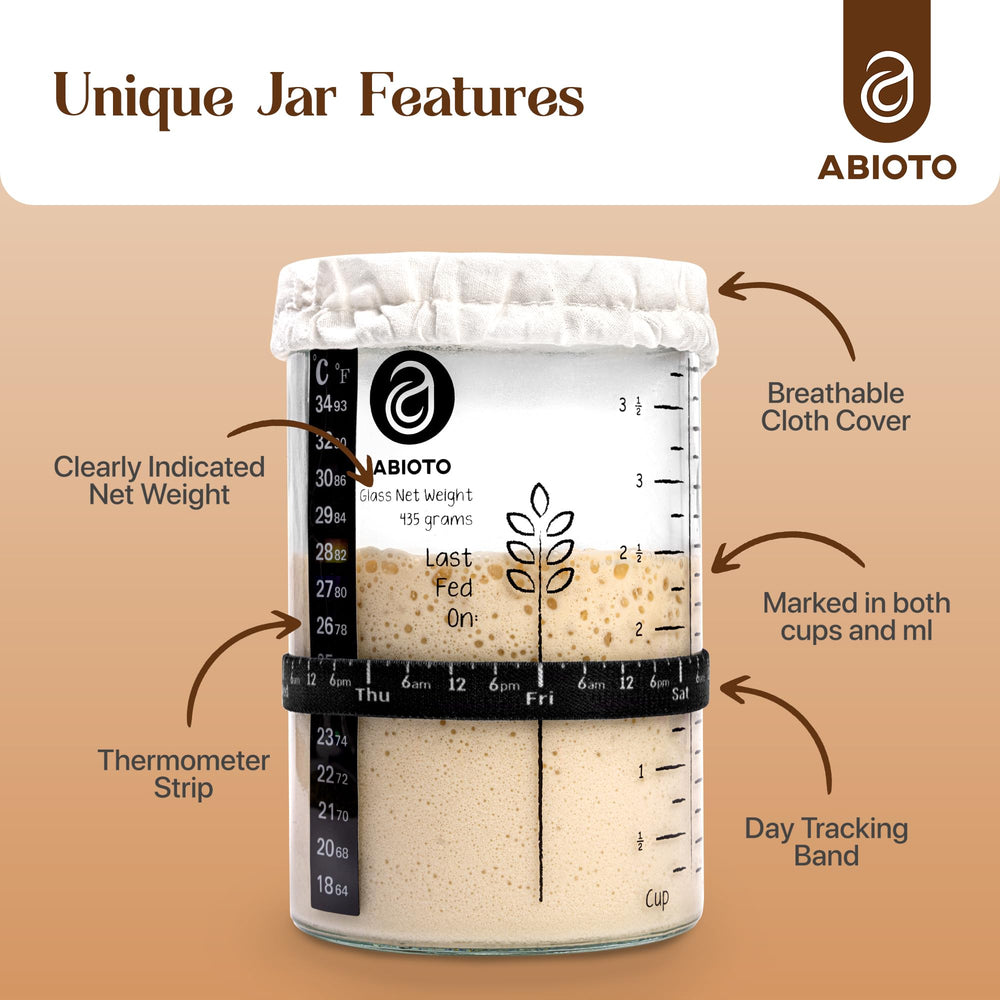 ABIOTO silicone spatula for stirring and scraping dough