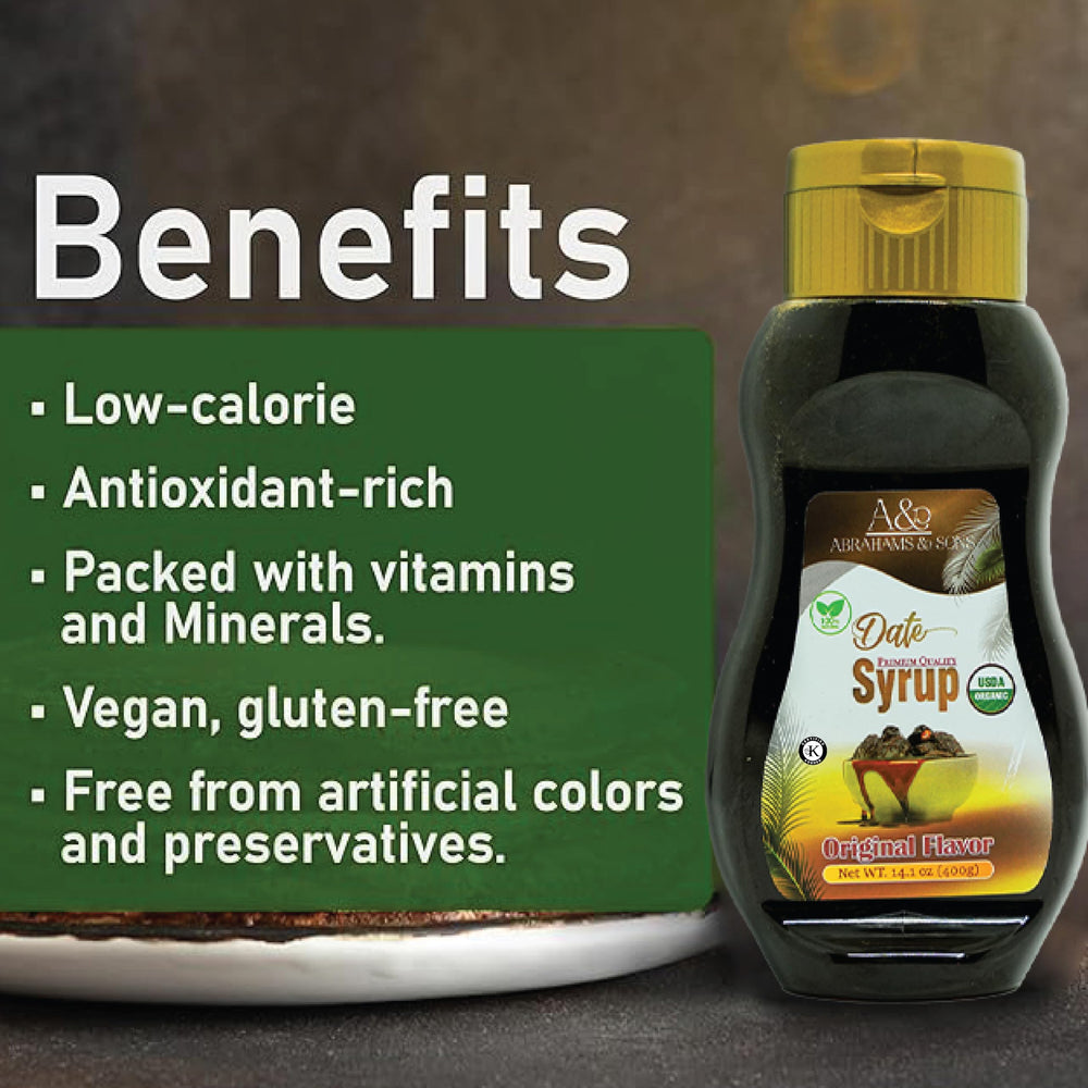 ABRAHAMS & SONS date syrup glaze for roasted vegetables.