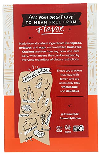 Absolutely Gluten Free Crackers Original serving on plate perfect for light grazing