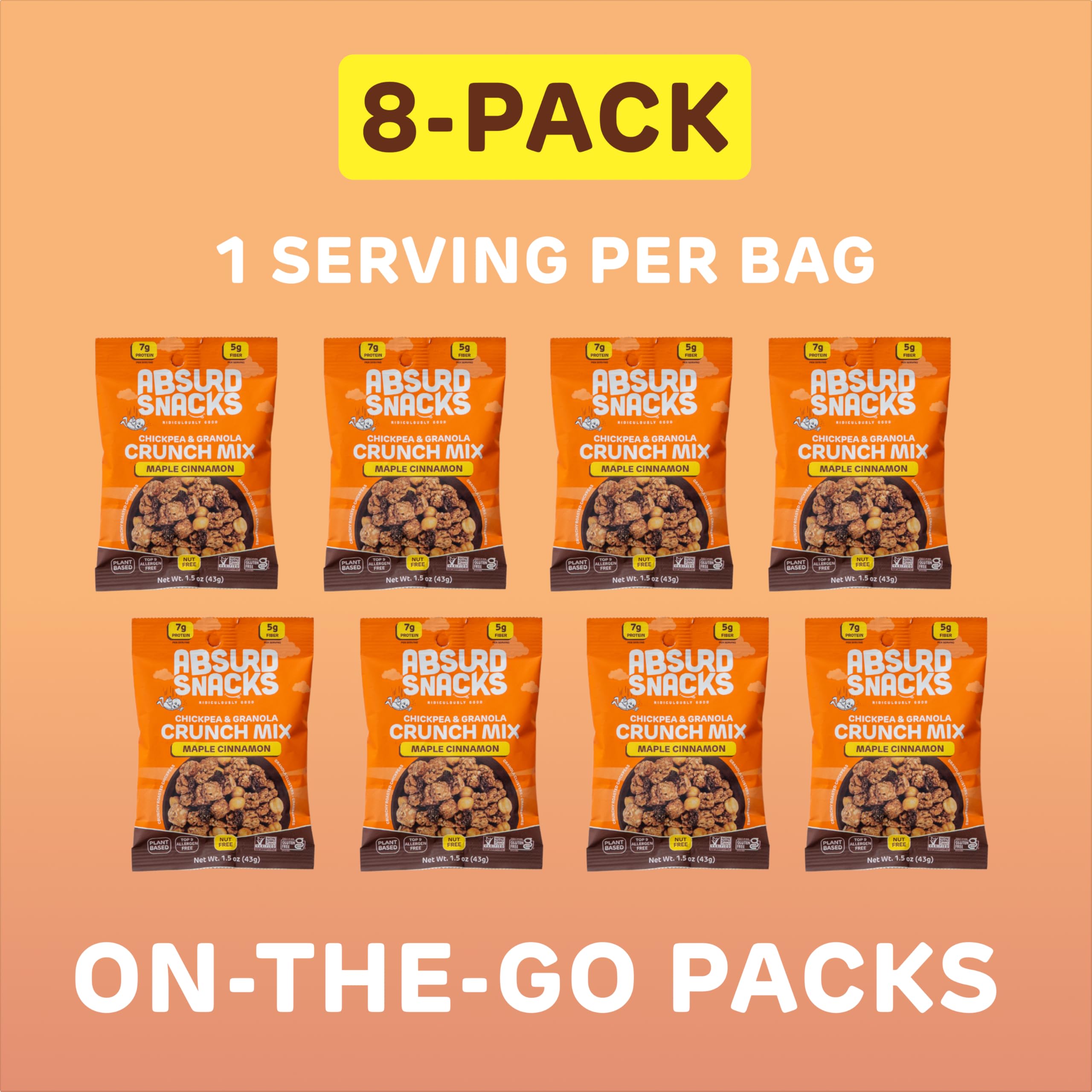 Absurd Snacks salad topping idea with maple cinnamon crunch elevates meals