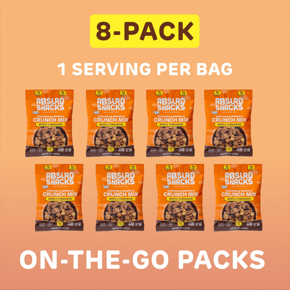 Absurd Snacks salad topping idea with maple cinnamon crunch elevates meals