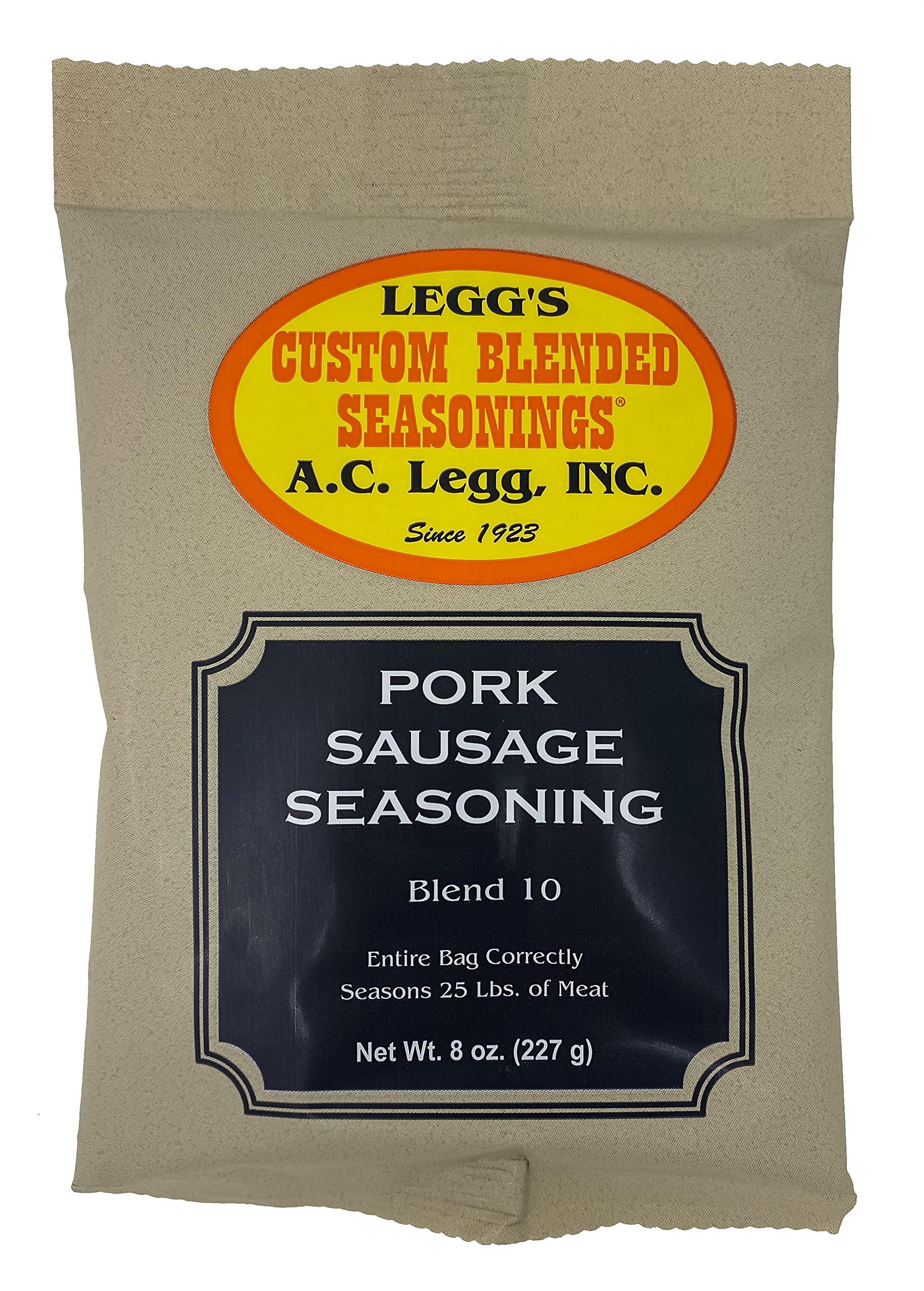 AC Leggs Blend 10 sausage seasoning bulk bag 25 lb for larger batches