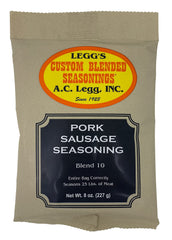 AC Leggs Blend 10 sausage seasoning bulk bag 25 lb for larger batches