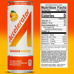 Accelerator green coffee bean caffeine source visible, signaling natural energy.
