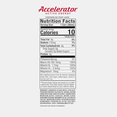 Accelerator orange mango pour shot promises refreshing energy.