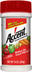 Ac'cent all natural flavor enhancer bottle for savory cooking and umami boost.
