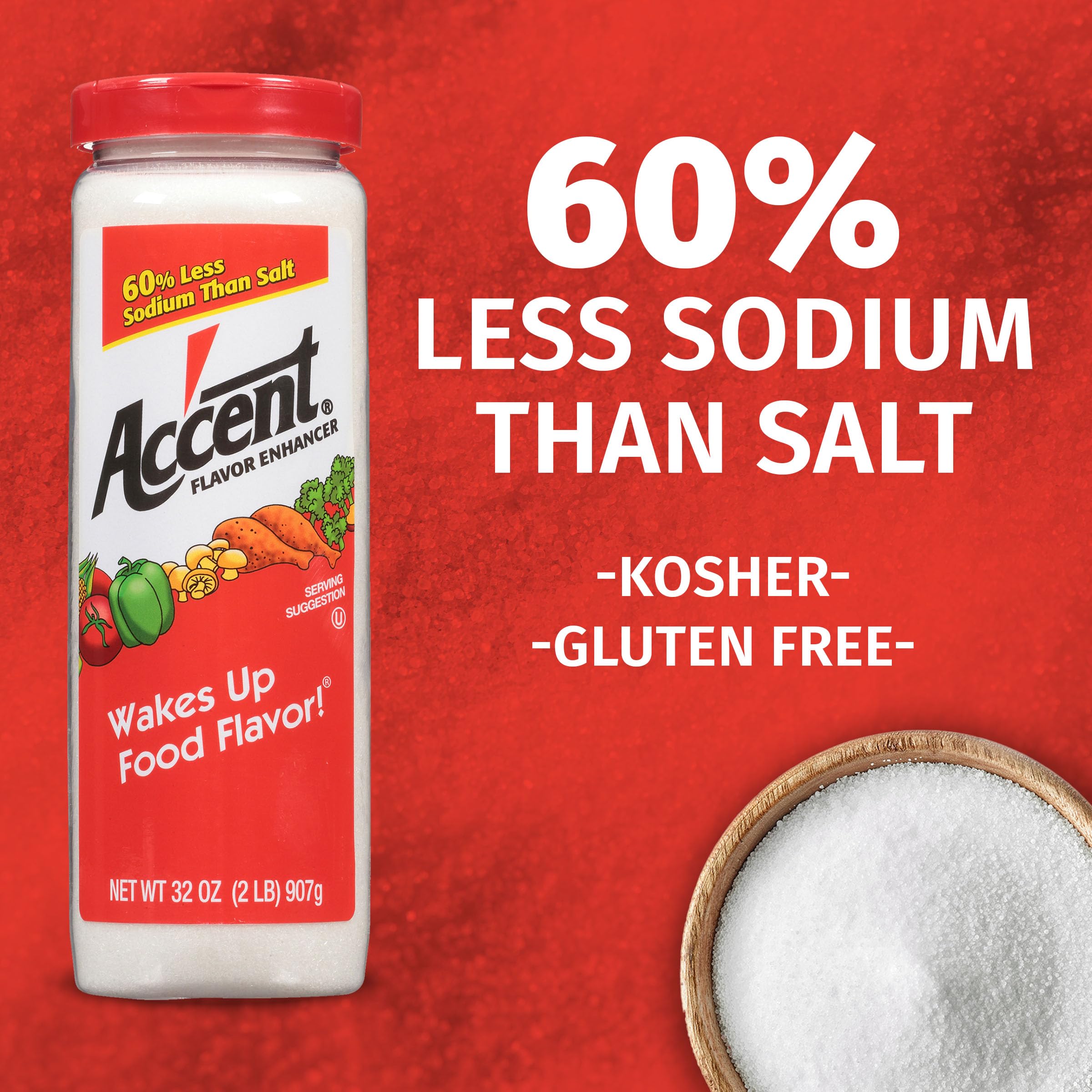 Ac'cent shaker for adding savory umami to dishes.
