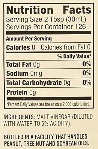 USA-made, 5% acidity, kosher OU quality guaranteed.
