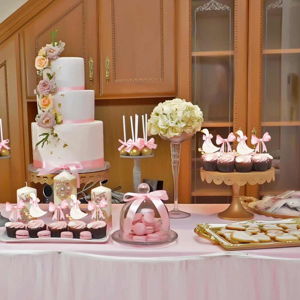 AceOrbit goose-themed dessert presentation elevates treats for sharing moments.