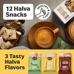 Achva walnut halvah bar with nutty texture and depth