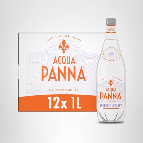 Acqua Panna on a refined dining table setup.