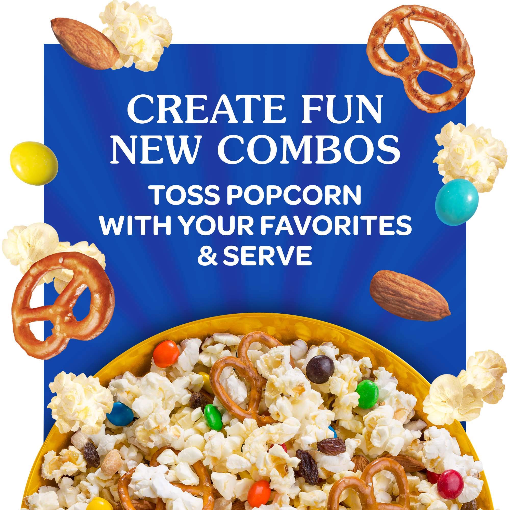 ACT II packaging highlights 0 g trans fat and whole grain kernels