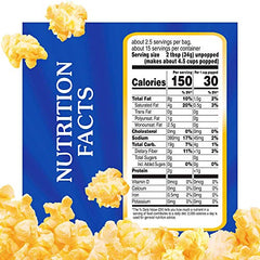 ACT II popcorn microwaving in two minutes for a quick snack
