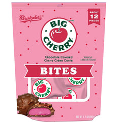 Adams & Brooks Big Cherry Bites with chocolate and cherry center for a rich snack.