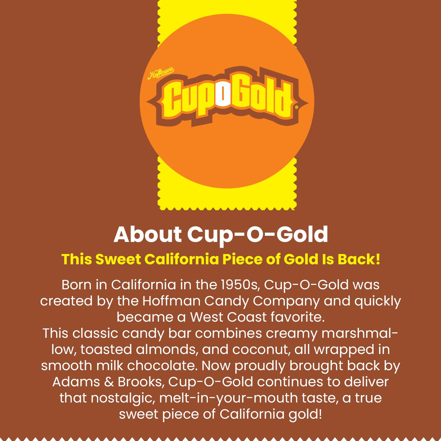 Gift bag-ready treats from Adams & Brooks Hoffman's Cup-O-Gold.