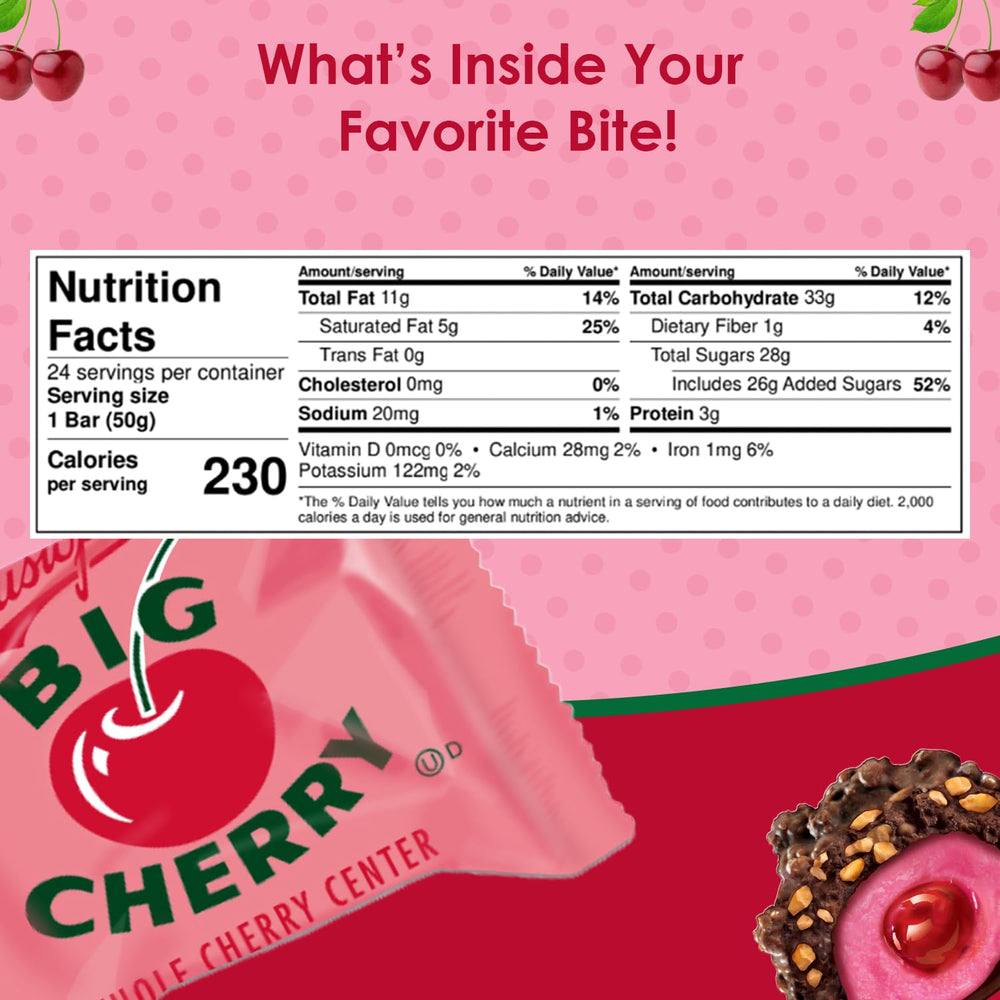 Adams and Brooks Big Cherry Bars real cherry center, rich core
