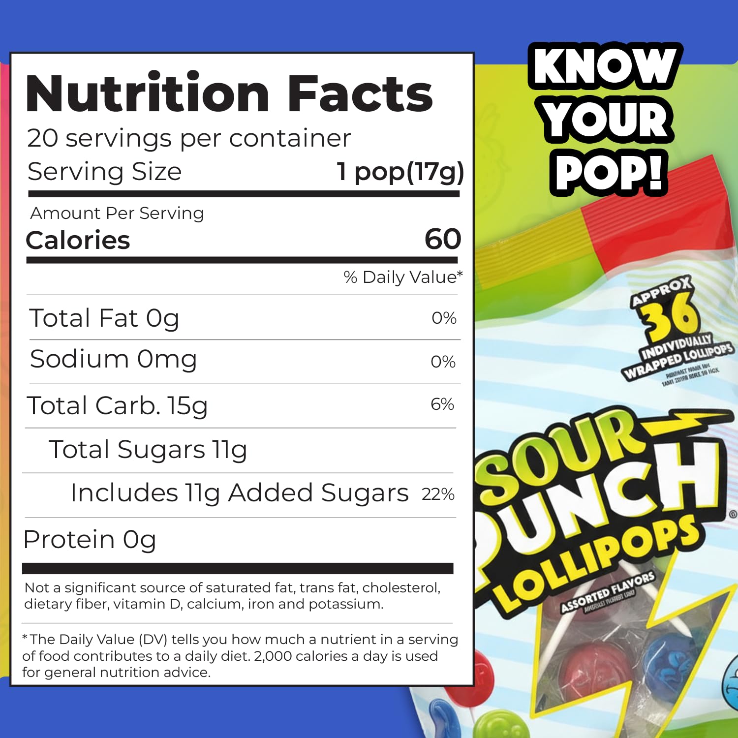 Adams & Brooks Sour Punch Lollipops assorted flavors offer tangy variety.