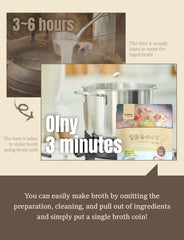 Protective double-deposition packaging shielding Sagol broth from light