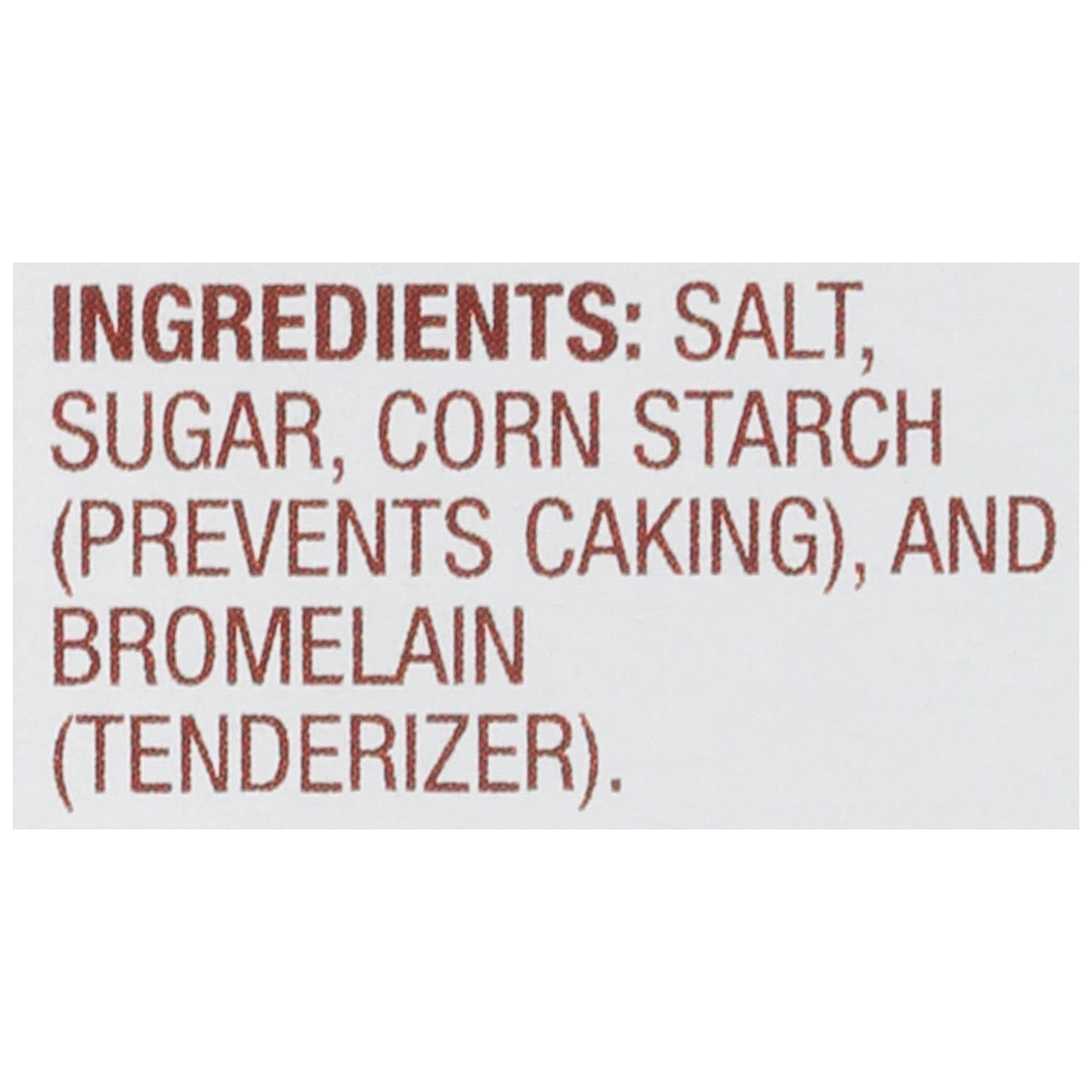 Beef cut prepared with Adolph's Unseasoned Tenderizer for a tender, juicy result