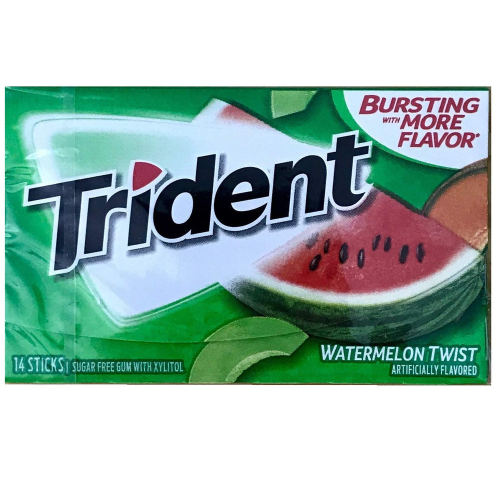Affectionary Trident Watermelon Twist 14-stick pack with fruity refreshment