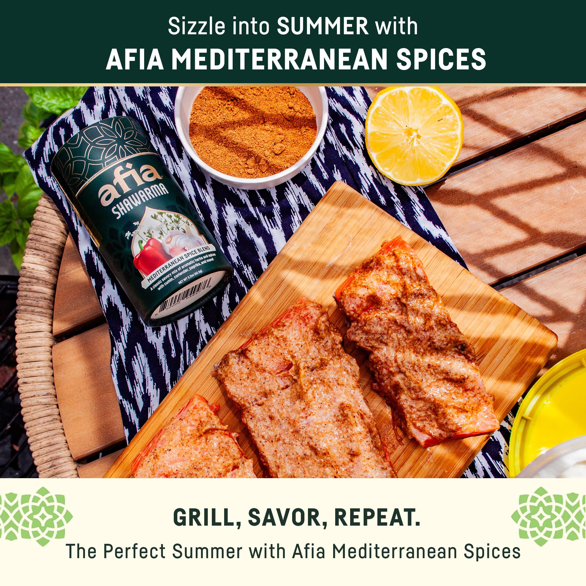 Afia red spice rub elevates roasts and grilled vegetables.