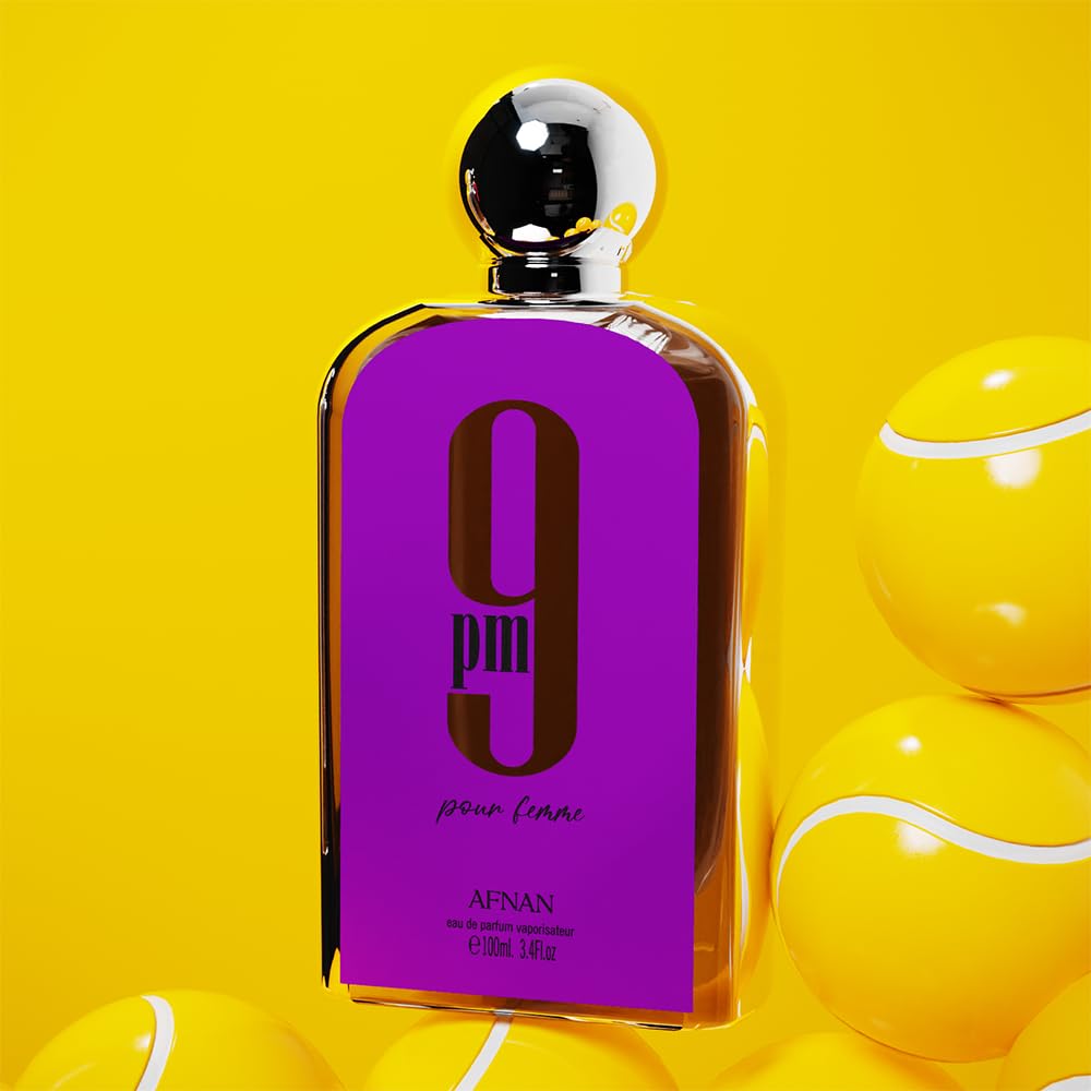 Afnan 9 PM Pour Femme apple note highlight for opening freshness