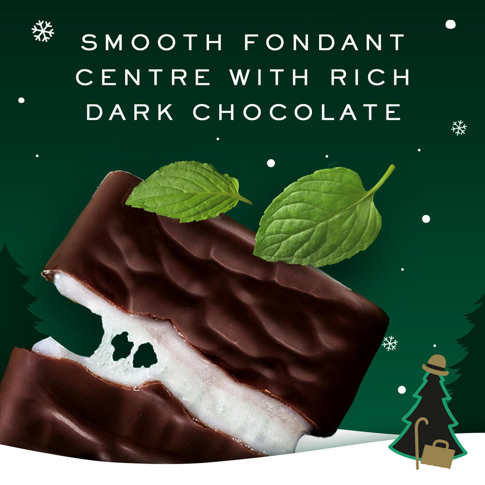 After Eight mint chocolate treat on plate, perfect for after-dinner indulgence.