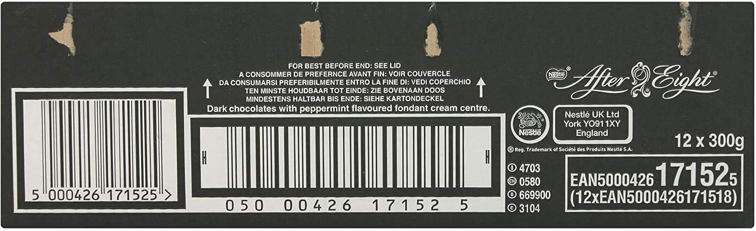 After Eight Seasonal Mints 300g closeup mint texture and chocolate coating