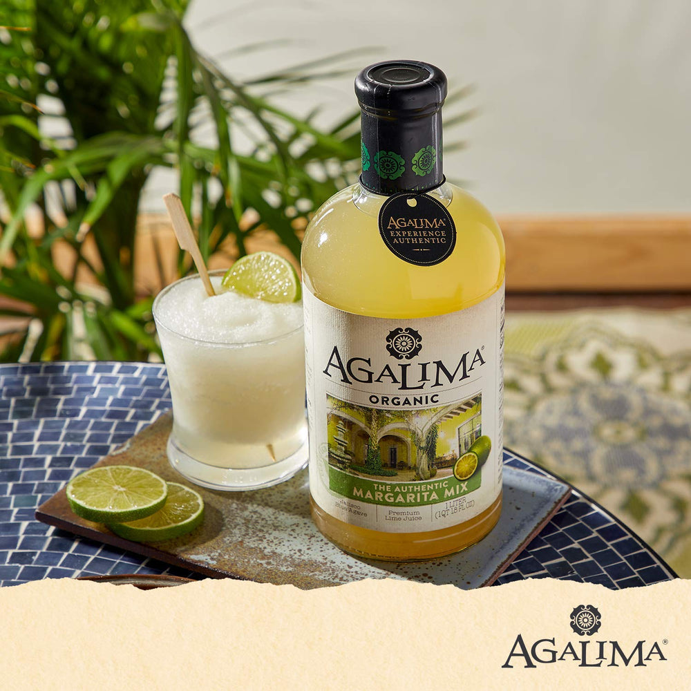 Agalima Margarita Mix with rosemary and tonic suggesting a refreshing mocktail option.