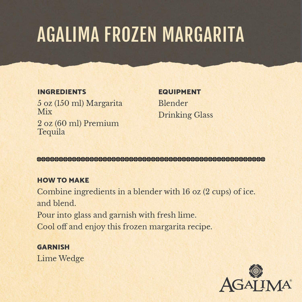 Agalima packaging in glass bottle emphasizes premium, sustainable entertaining.