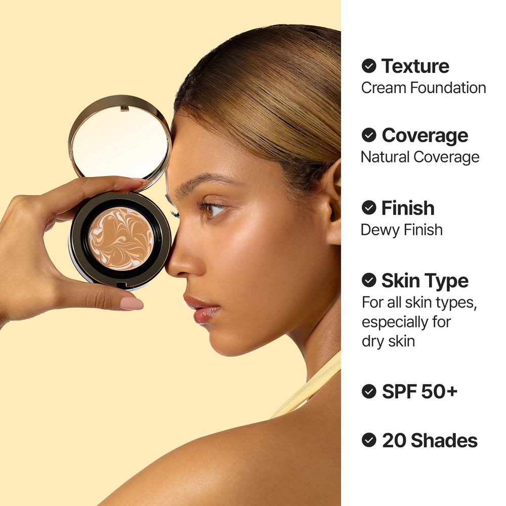 AGE 20's Signature Essence Pact SPF 50 cushion protects skin during daytime wear.