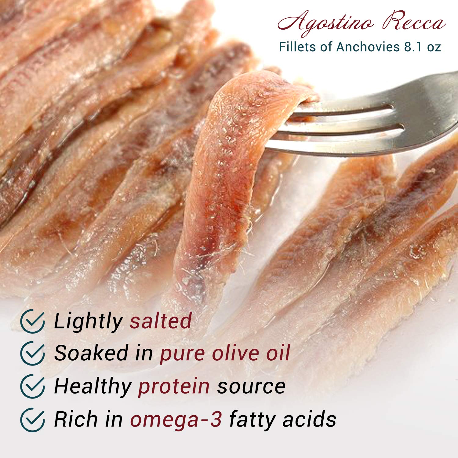 Salad dressing with Agostino Recca anchovies for brightness