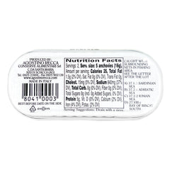 Agostino Recca pack of 3 anchovy tins ready for effortless pantry use.
