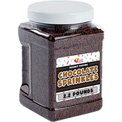 A Great Surprise bulk 2.2 lb chocolate sprinkles for desserts and gatherings.
