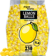 A Great Surprise lemon balls hard candy 3lb pack for sharing at parties