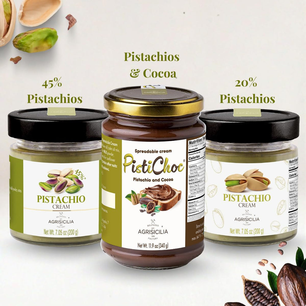Agrisicilia Gourmet Dessert Idea: pistachio cream on pastries and gelato.