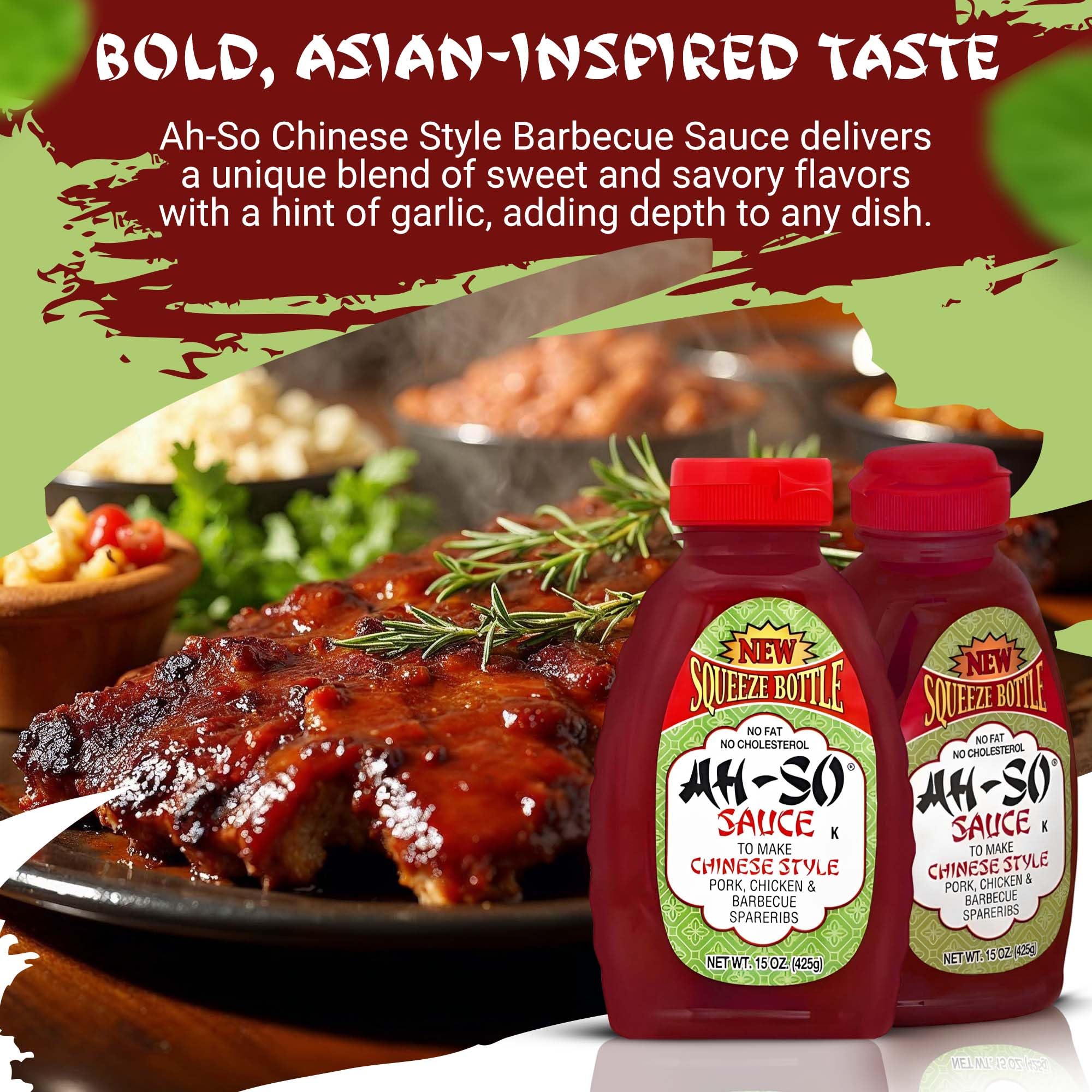 Ah So Red Rib sauce bottle glaze for pork and chicken