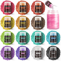 Aheroi edible glitter set with cap design for controlled pouring.