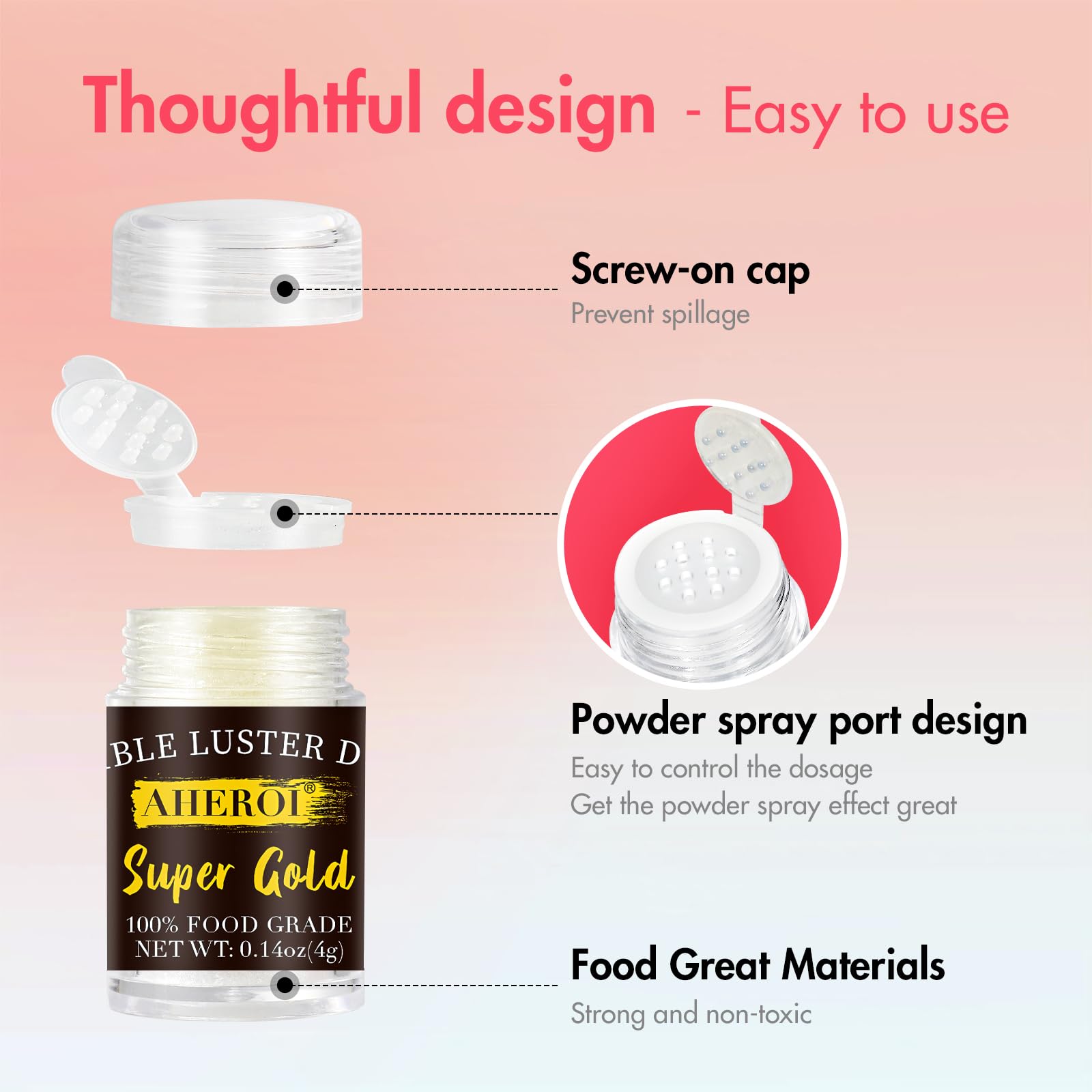 Aheroi vegan-safe glitter uses allergen-free ingredients for celebrations.
