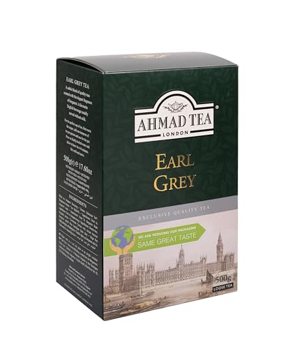 Ahmad Tea bergamot citrus scent highlight for a relaxing tea moment.