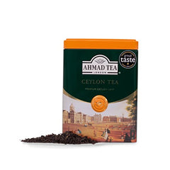 Ahmad Tea Ceylon cup with amber hue and inviting aroma