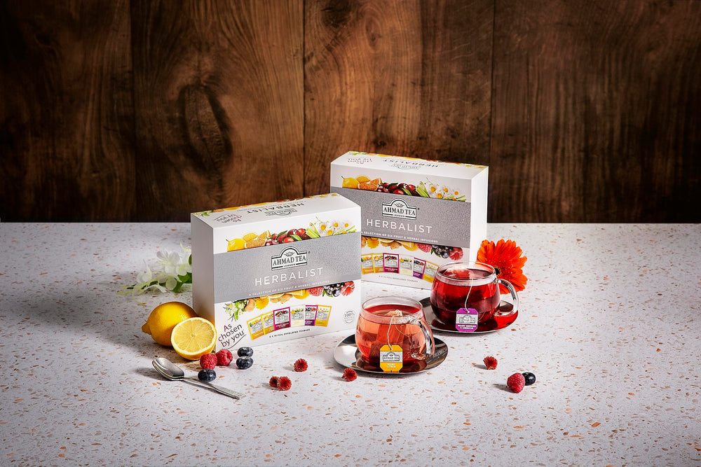 Ahmad Tea Detox lively herbal blend to enjoy throughout the day.